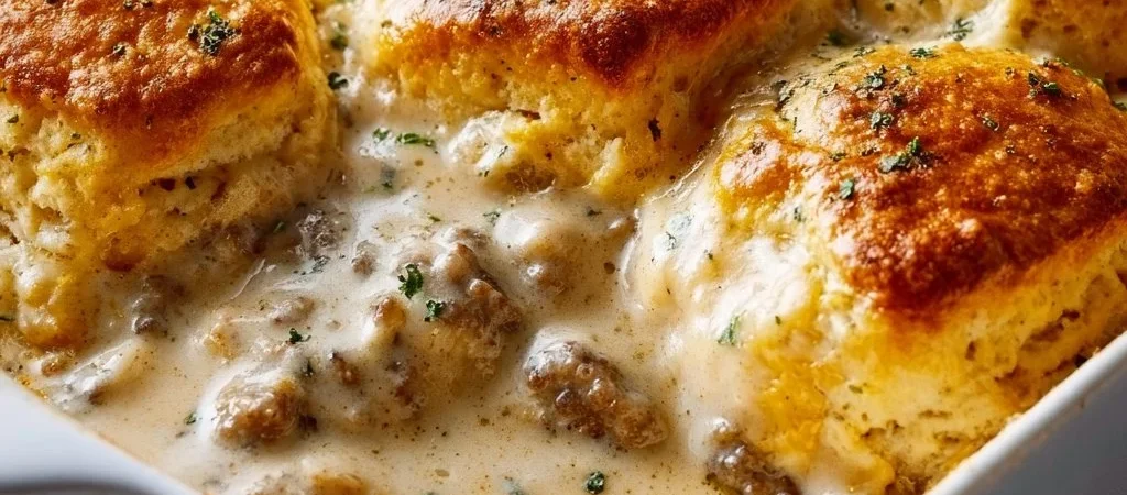 Biscuits and Gravy Casserole