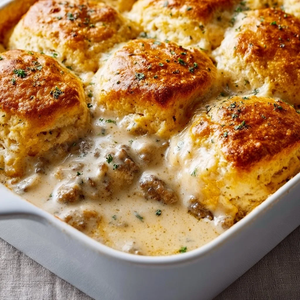 Biscuits and Gravy Casserole