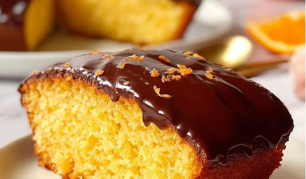 Gâteau à l'orange fresco e goloso con decorazione di arance
