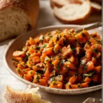 Insalata di carote marocchine fresca e colorata con spezie