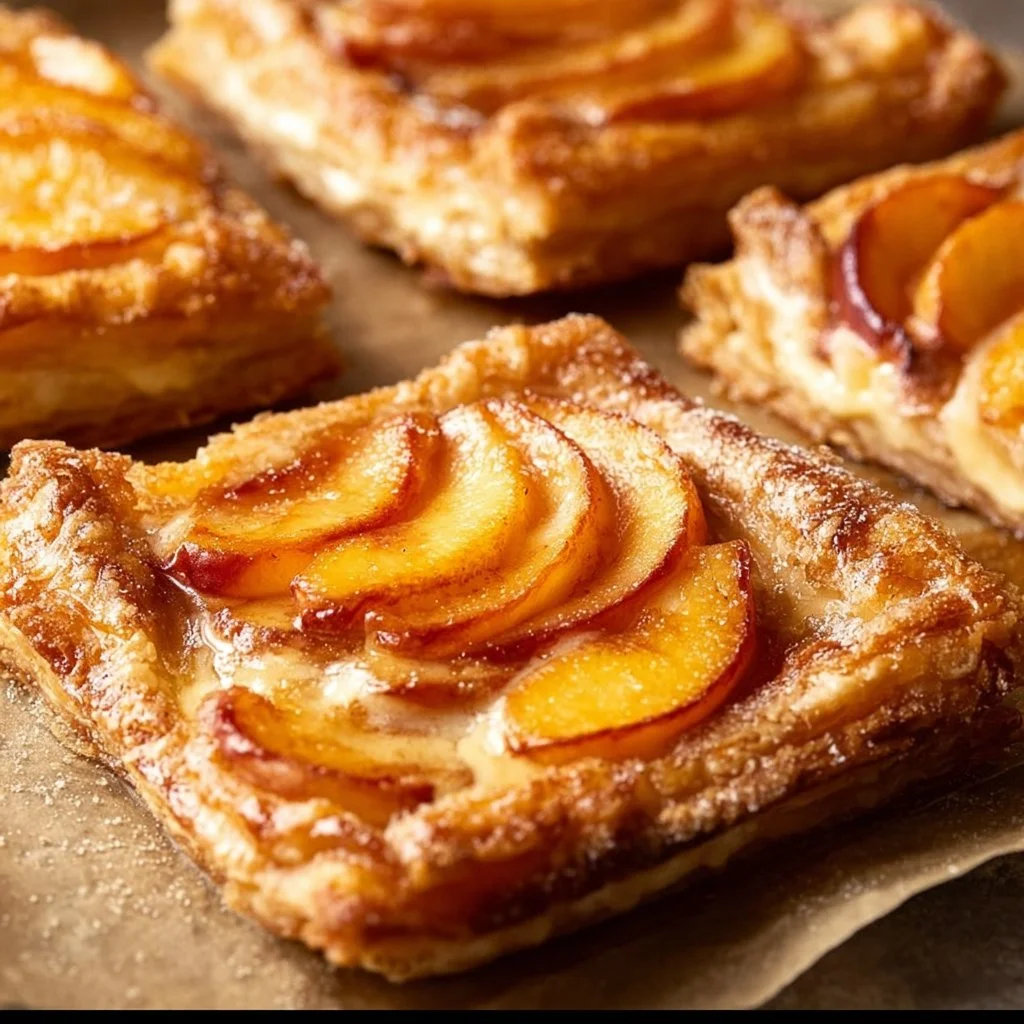 Mini Peach and Cream Cheese Tarts