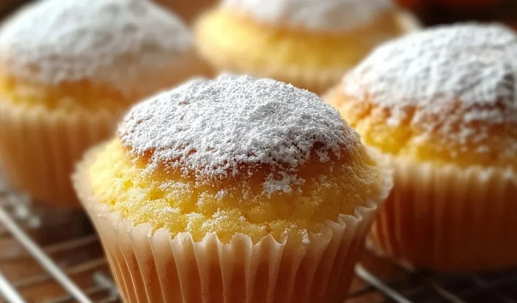 Deliziosi Muffin Ricotta e Arancia appena sfornati