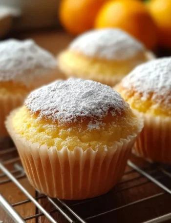 Deliziosi Muffin Ricotta e Arancia appena sfornati