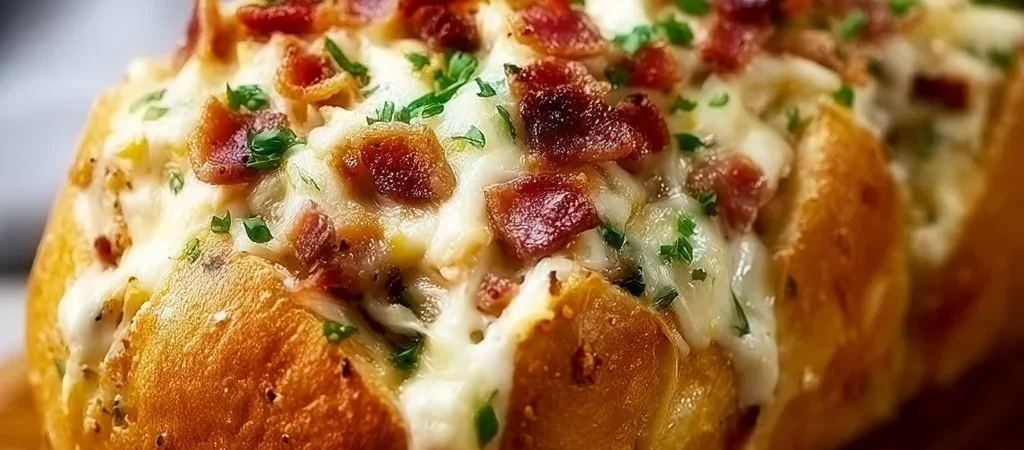 Pane ripieno pollo bacon ranch irresistibile
