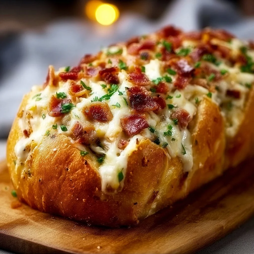 Pane ripieno pollo bacon ranch irresistibile