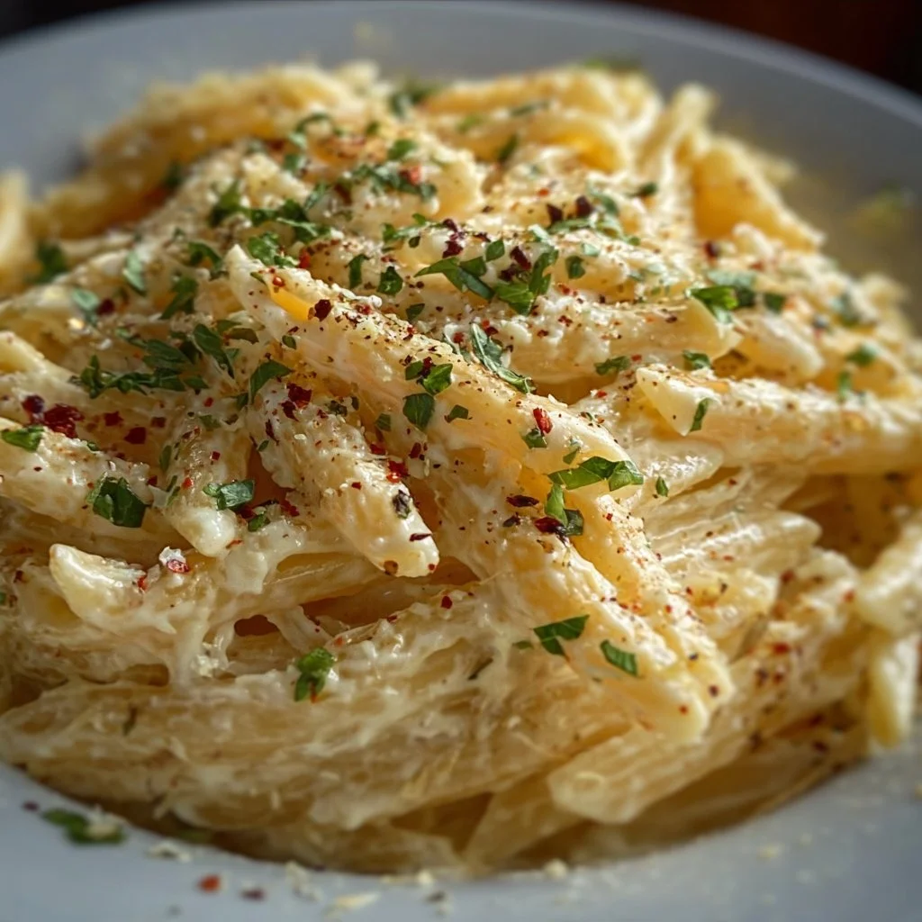 Pasta Cremosa all'Aglio in Pentola Unica