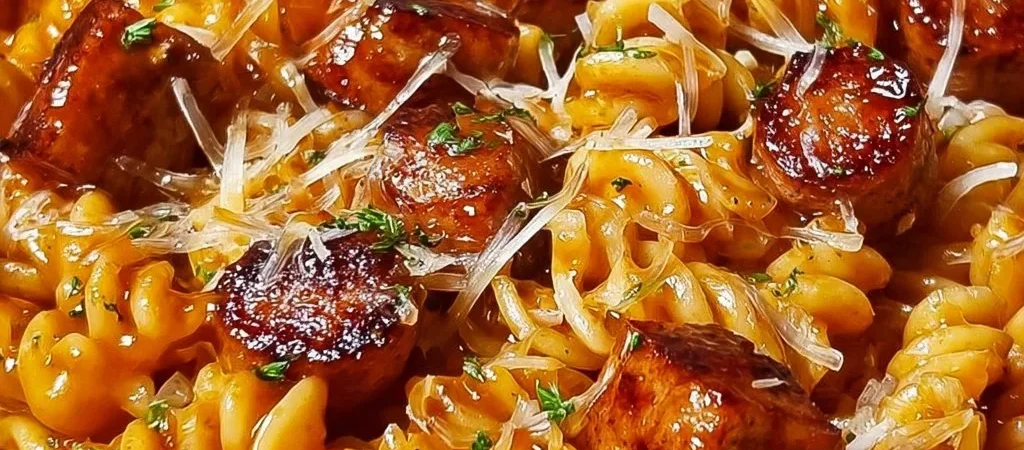 Pasta Salsiccia al Miele BBQ in Pentola Unica