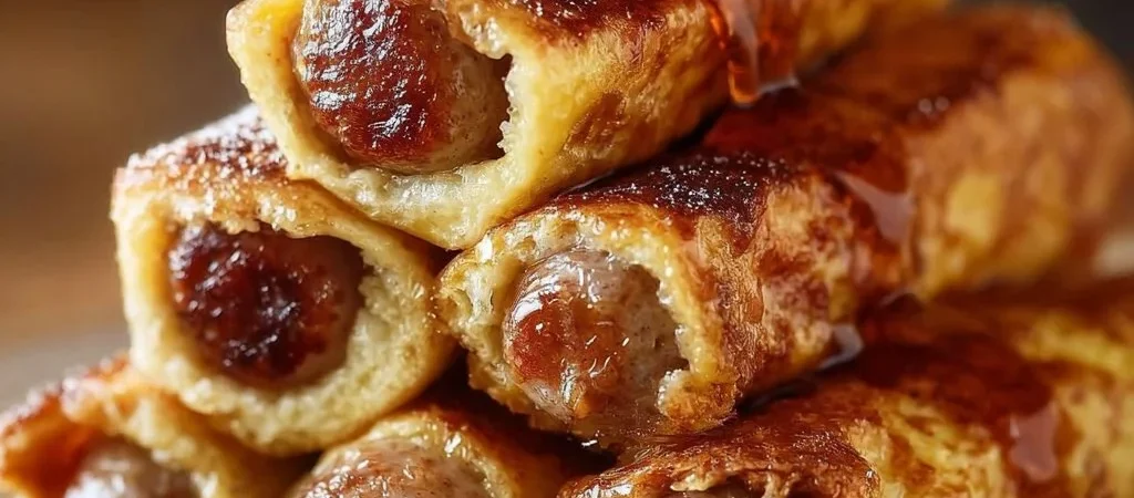 Salsiccia e Toast alla Francese Roll-Ups