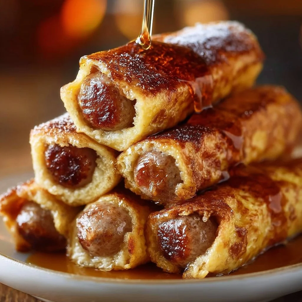 Salsiccia e Toast alla Francese Roll-Ups