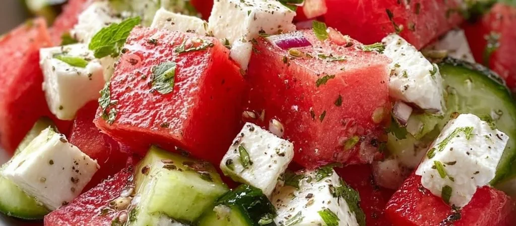 SIMPLE Insalata Anguria Cetriolo Feta: Fresca e Veloce
