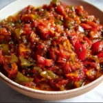 Taktouka: insalata marocchina di pomodoro e peperoni arrosto