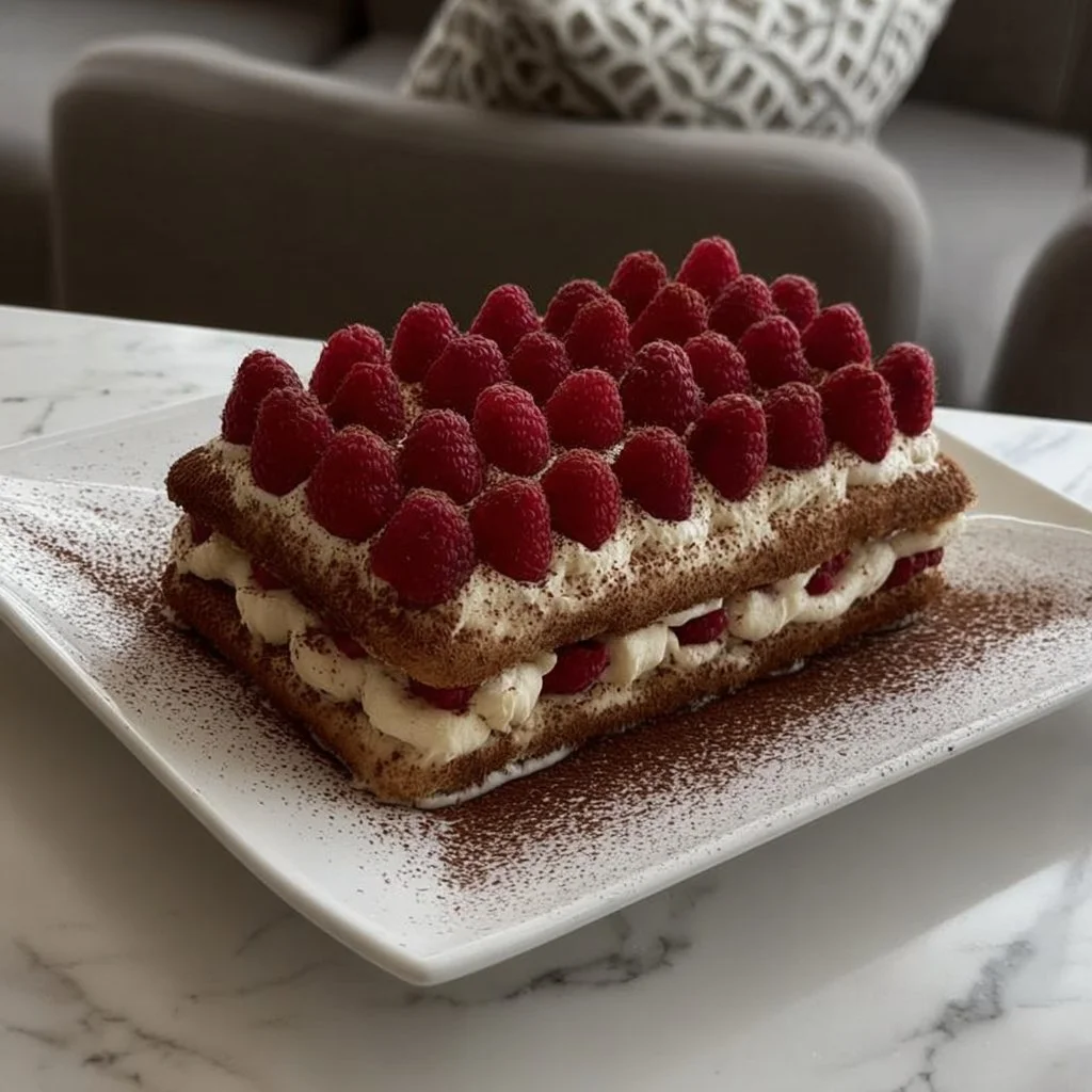Delizioso tiramisù con fragole e caffè, dessert tradizionale italiano