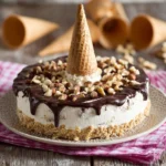 Torta Gelato Cuore di Panna cremosa e facile da preparare