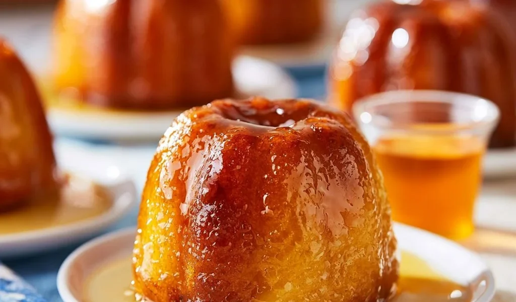 Babà al Rum, un dolce tradizionale napoletano inzuppato nel rum.