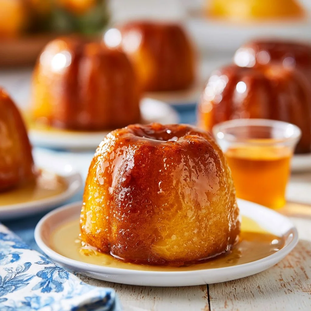 Babà al Rum, un dolce tradizionale napoletano inzuppato nel rum.