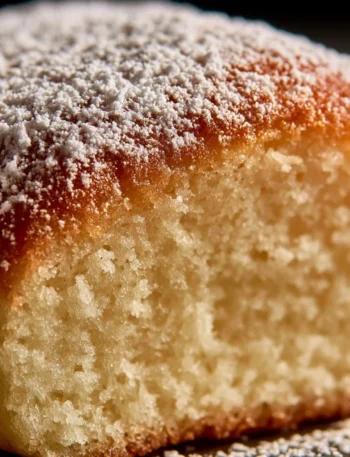 Ciambella super soffice con yogurt greco su un piatto decorativo