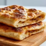 Focaccia Pugliese Ripiena di Cipolle fresca e invitante.