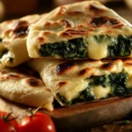 Focaccia ripiena con friarielli e formaggio gourmet