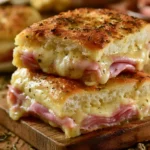 Focaccia Ripiena di Cotto e Provola, un piatto gustoso e tradizionale italiano.