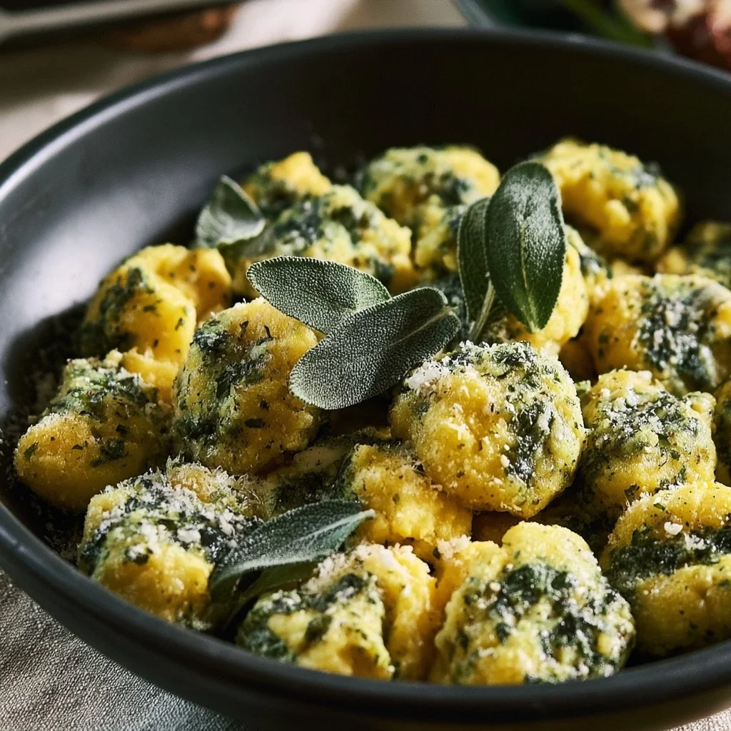 Gnocchi di polenta ed erbette