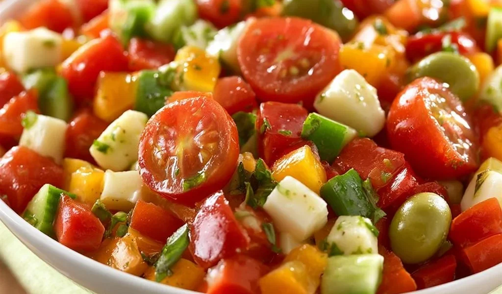 Insalata di Pomodori freschi con Formaggio Primo Sale