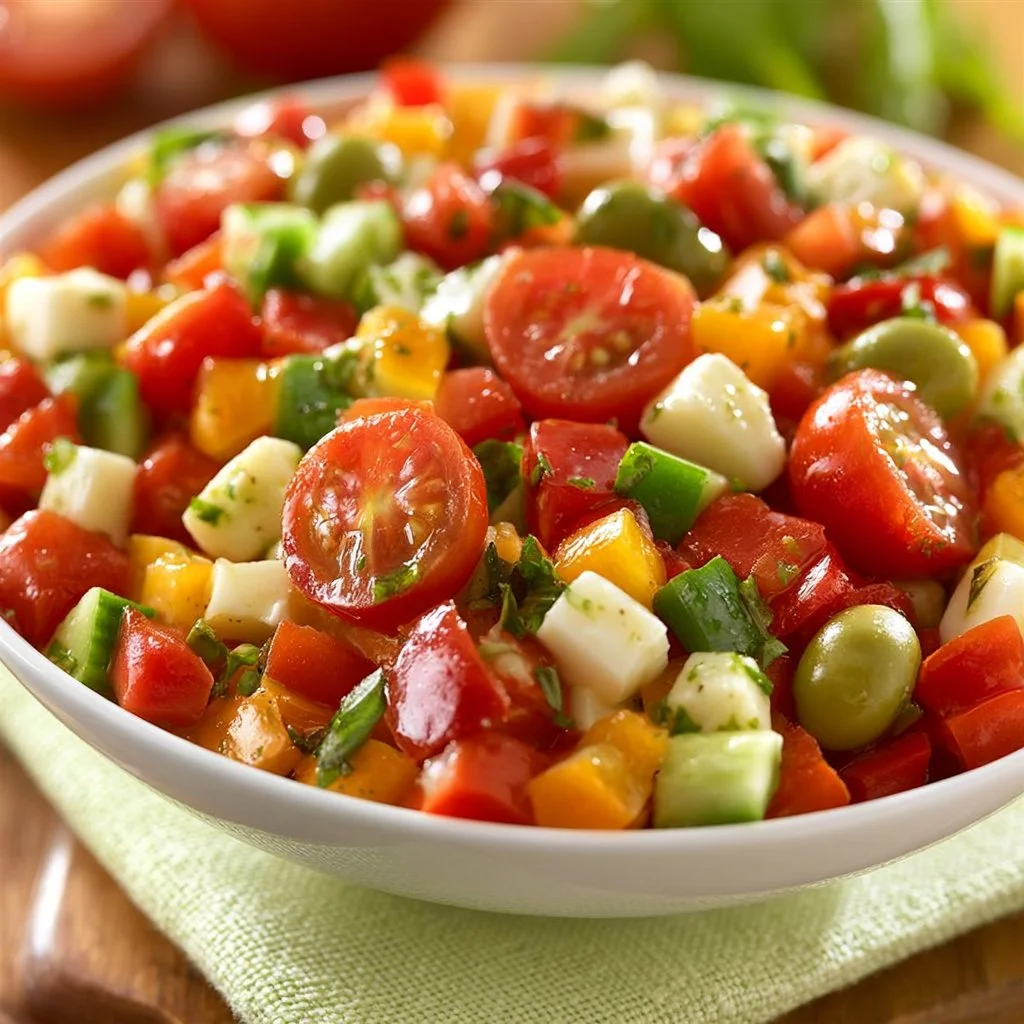 Insalata di Pomodori freschi con Formaggio Primo Sale