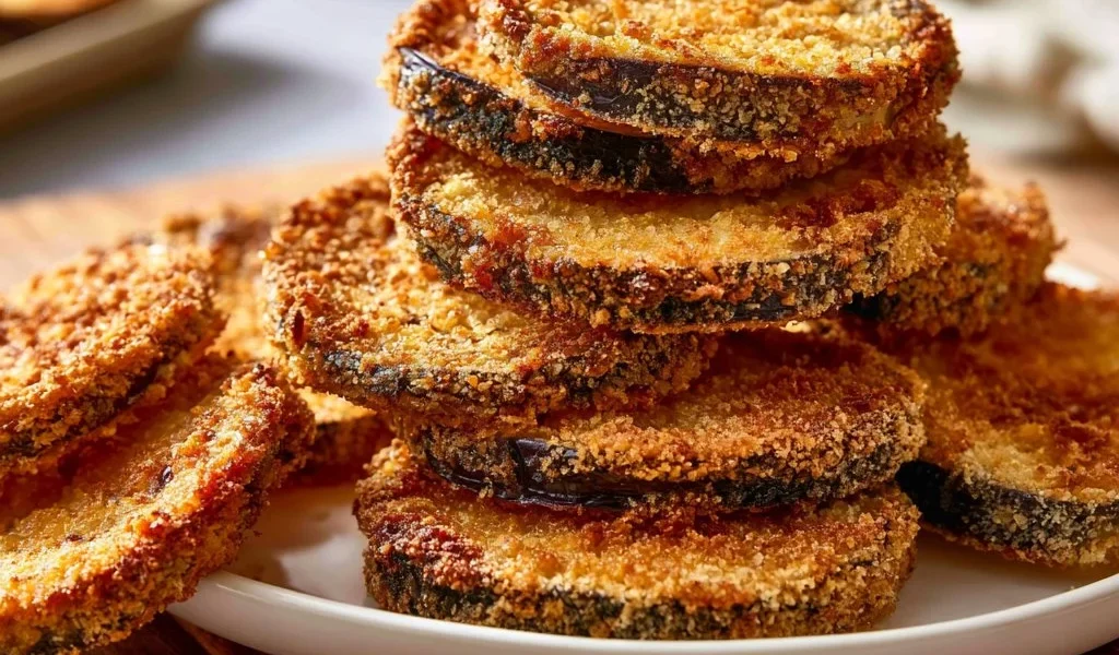 Melanzane al forno appena sfornate, un piatto tradizionale italiano.