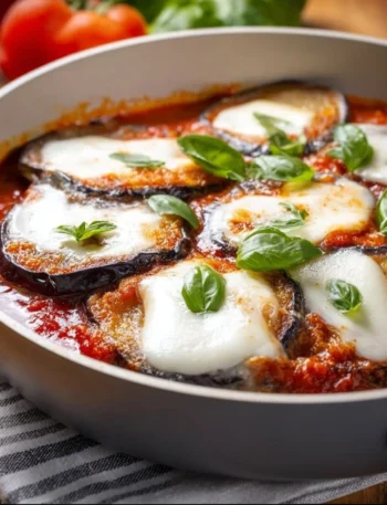 Parmigiana in Padella: piatto saporito e veloce con melanzane e pomodoro.