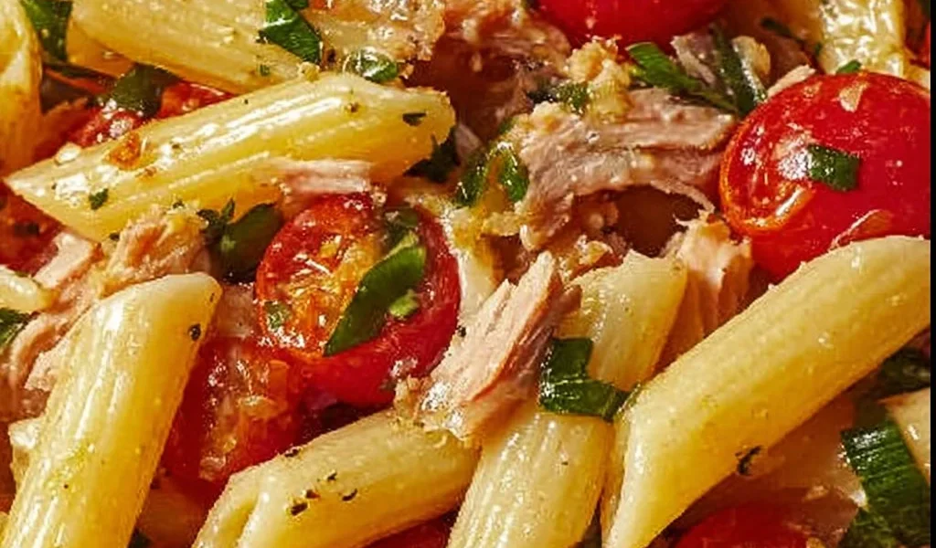 Pasta Fredda colorata con verdure fresche e aromi mediterranei