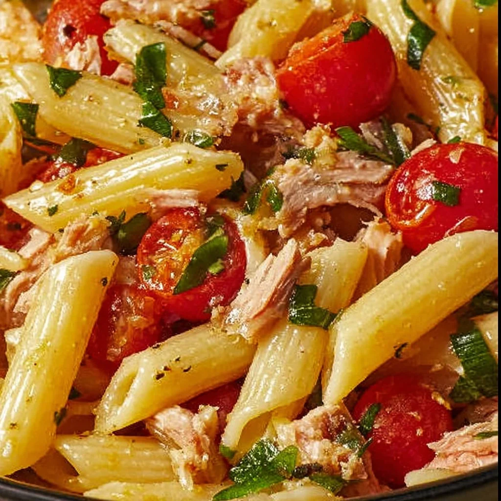 Pasta Fredda colorata con verdure fresche e aromi mediterranei