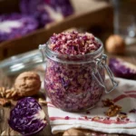 Pesto di radicchio fresco preparato con ingredienti genuini.