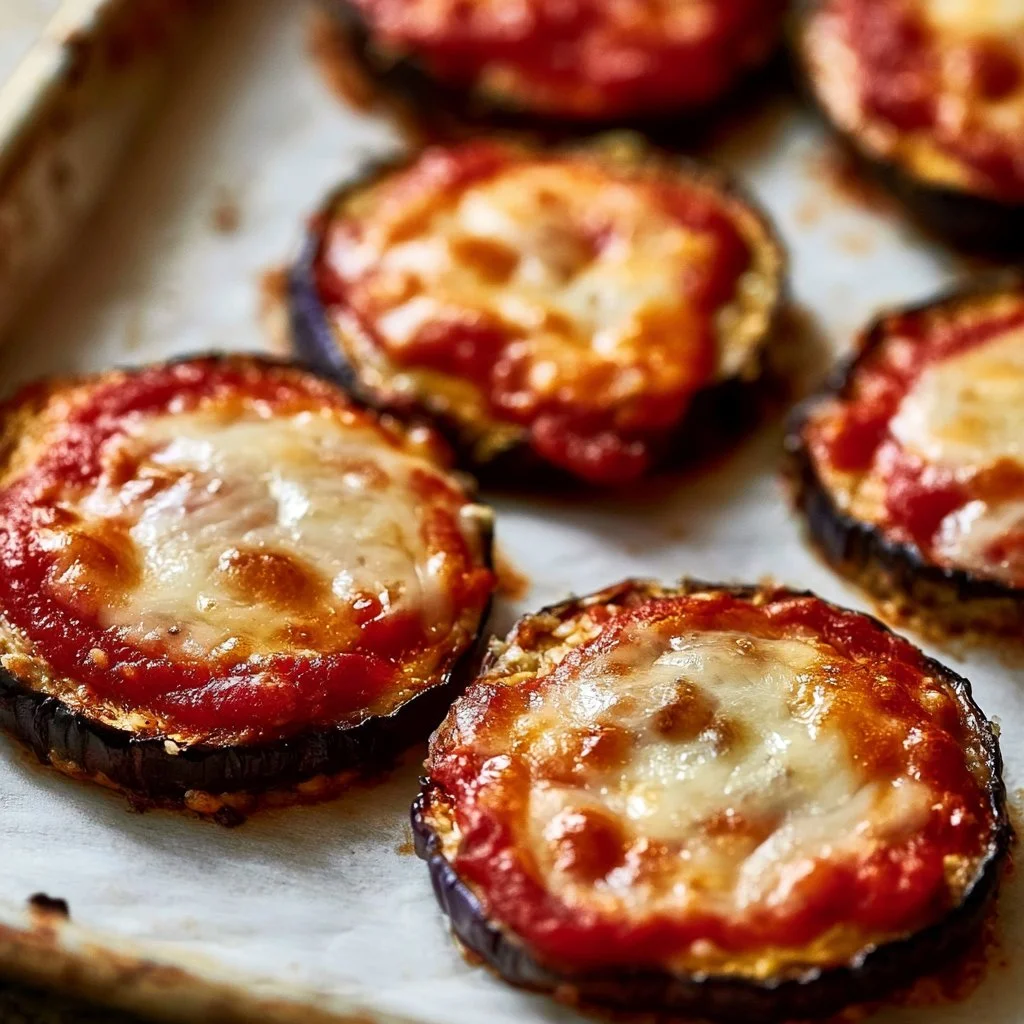 Pizzette di melanzane (leggere, saporite)