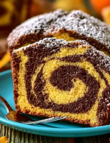 Plumcake variegato all'arancia, dolce soffice e profumato