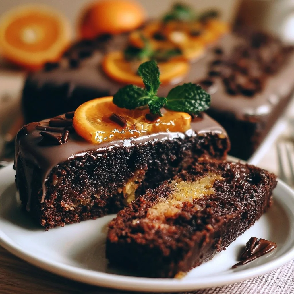 POKE CAKE CIOCCOLATO E ARANCIA