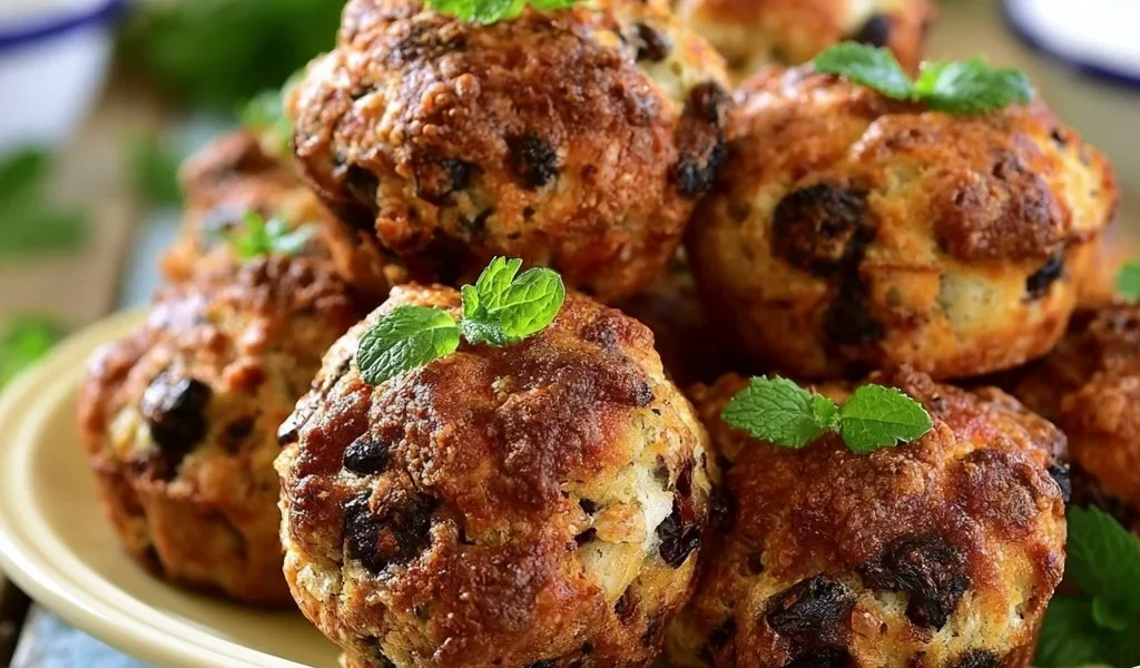 Polpette di Melanzane al Forno pronte per essere servite.