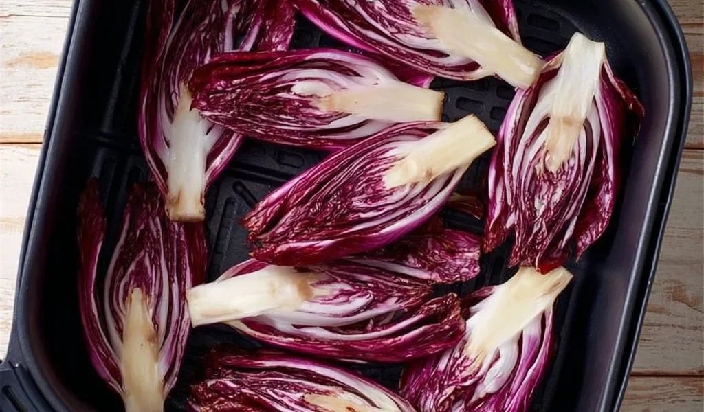Radicchio croccante preparato in friggitrice ad aria