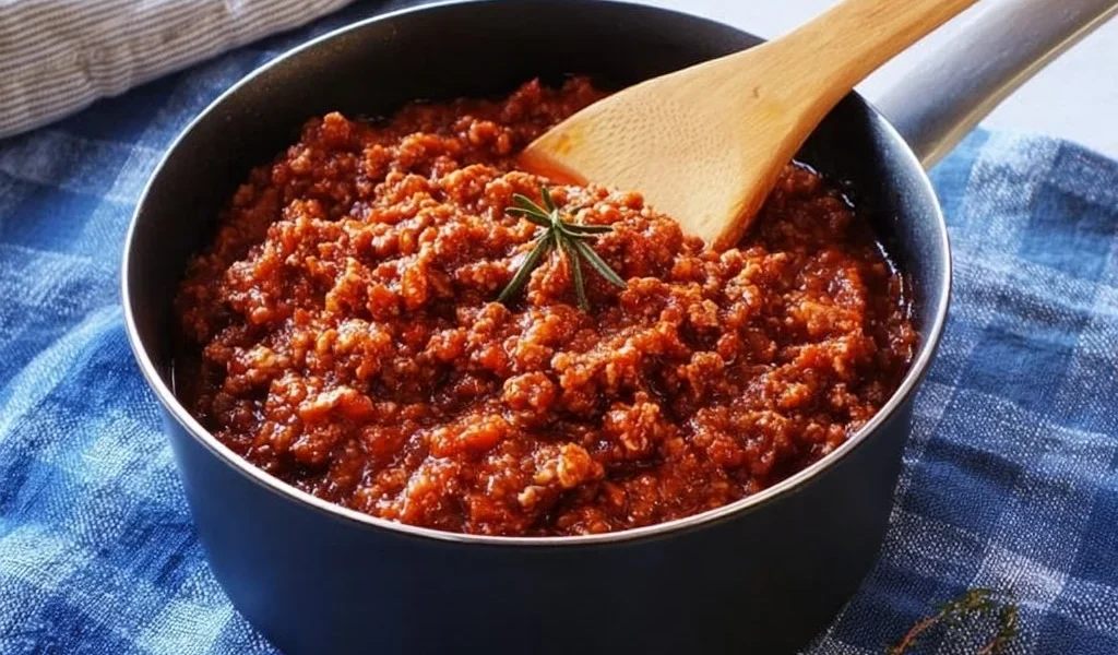 Piatto di Ragù alla Bolognese con pasta fresca