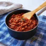 Piatto di Ragù alla Bolognese con pasta fresca