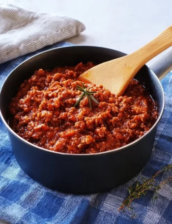 Piatto di Ragù alla Bolognese con pasta fresca
