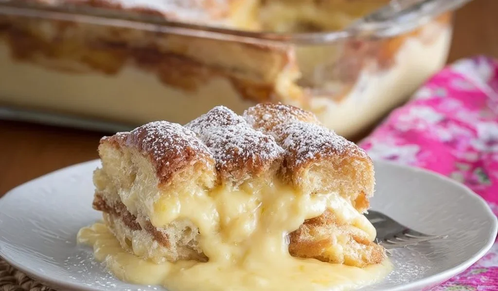 Semifreddo con crema al limone e sfogliatine servito in una ciotola