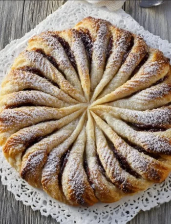 Sole di Sfoglia alla Nutella su un piatto, dolce e invitante