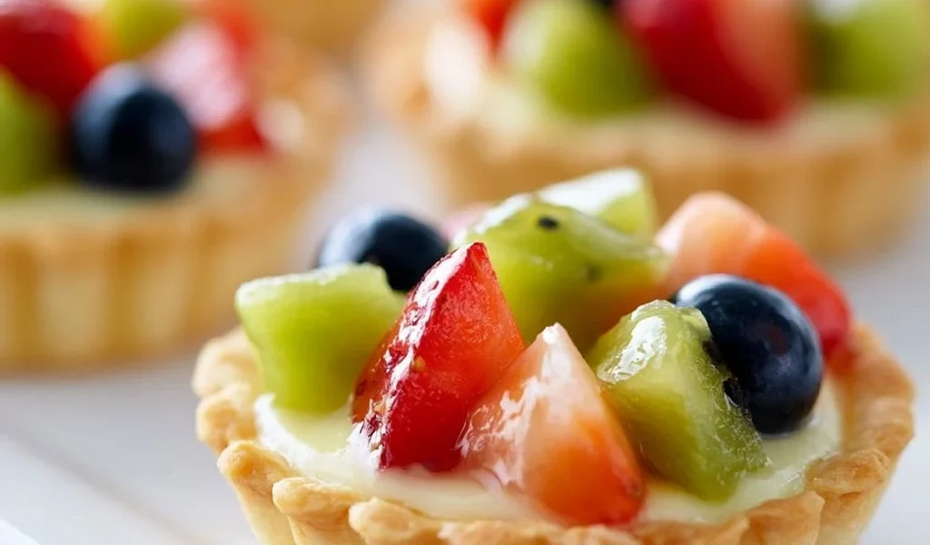 Tartellette alla frutta fresche e colorate, dolci estetici e gustosi.