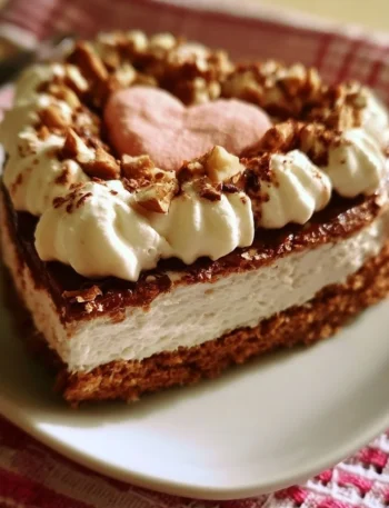 Torta Cuore di Panna decorata con panna e frutta fresca