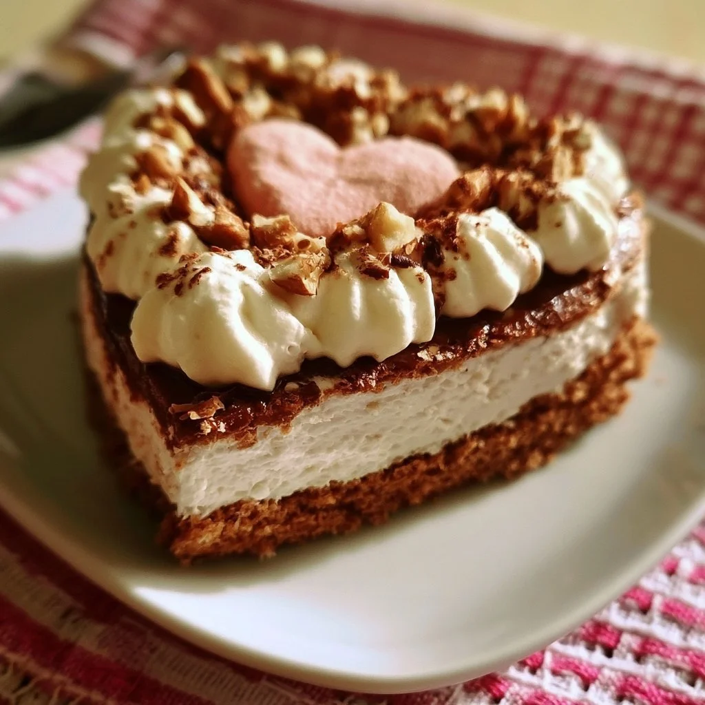 Torta Cuore di Panna decorata con panna e frutta fresca