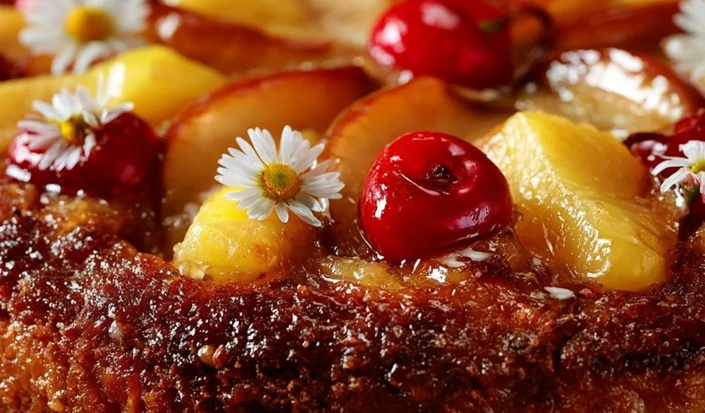 Una torta di frutta decorata con frutti freschi e vibranti.