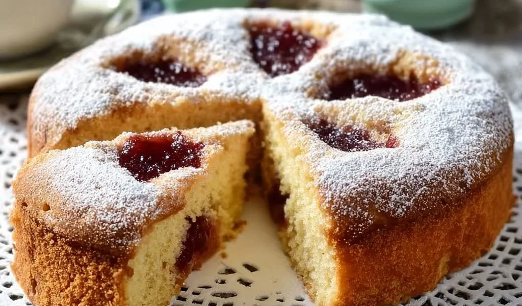 Torta morbida con marmellata, un dolce soffice e goloso