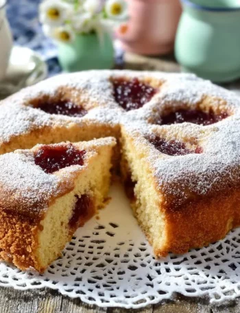 Torta morbida con marmellata, un dolce soffice e goloso