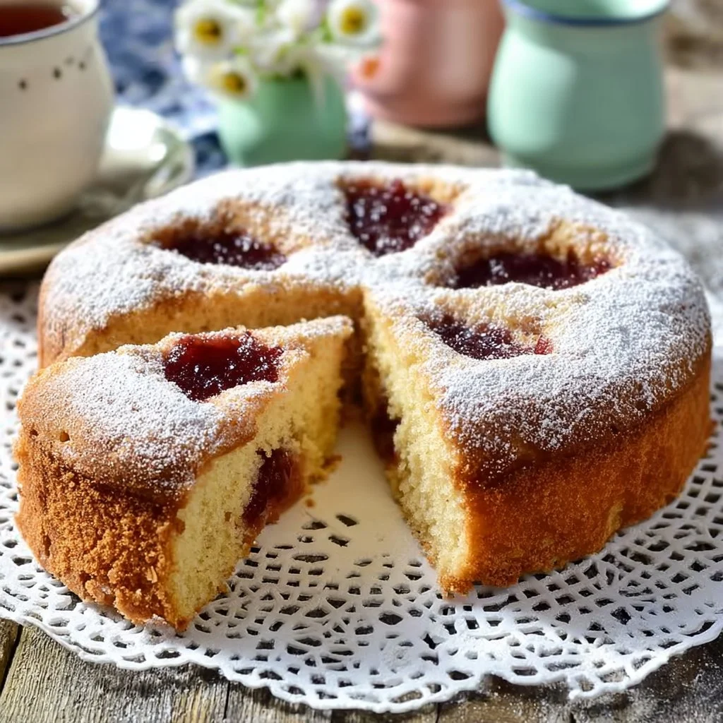 Torta morbida con marmellata, un dolce soffice e goloso