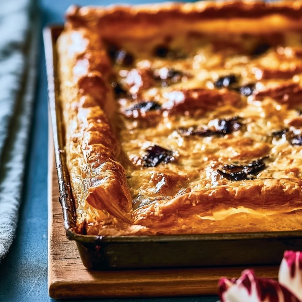 Torta salata con radicchio: ricetta gustosa e facile da preparare.