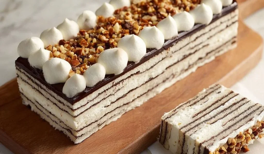 Torta Viennetta fatta in casa con strati cremosi e croccanti
